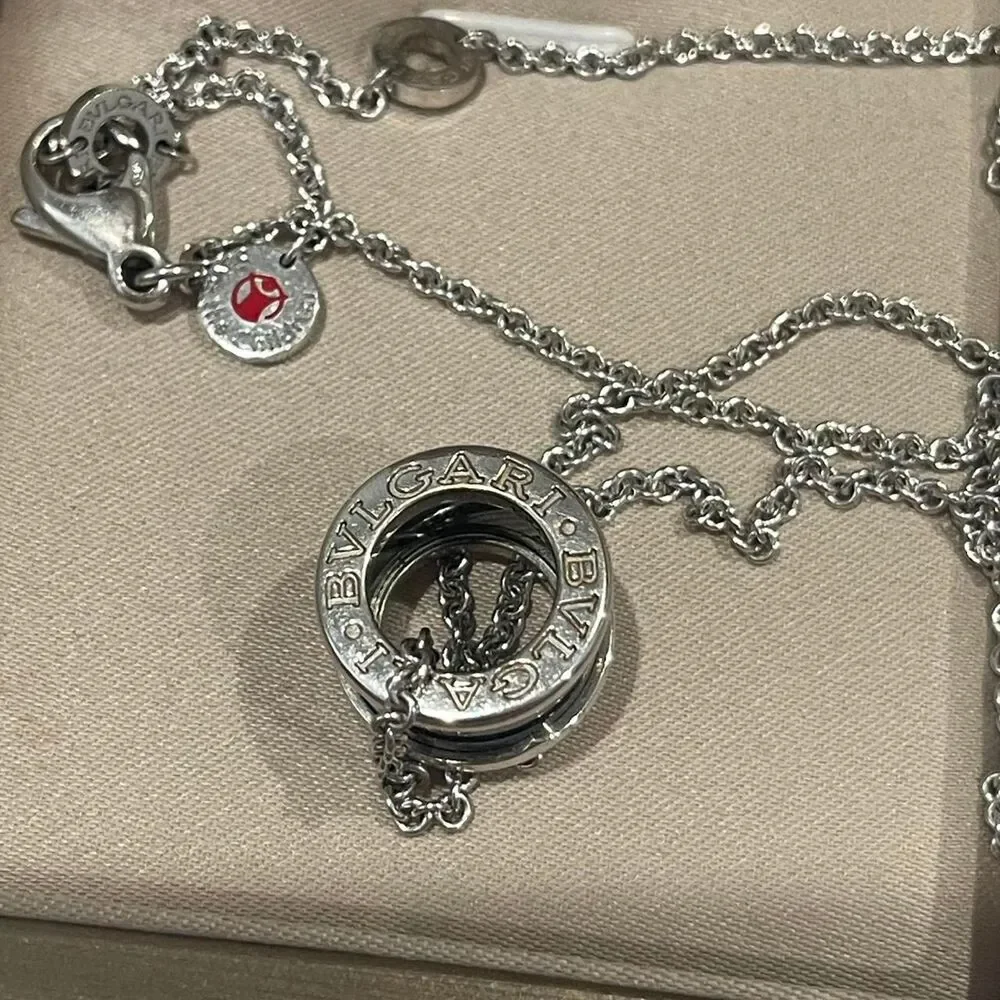 Bvlgari B.Zero1 Save the Children Pendant Necklace Sterling Silver with Ceramic - Picture 2 of 6